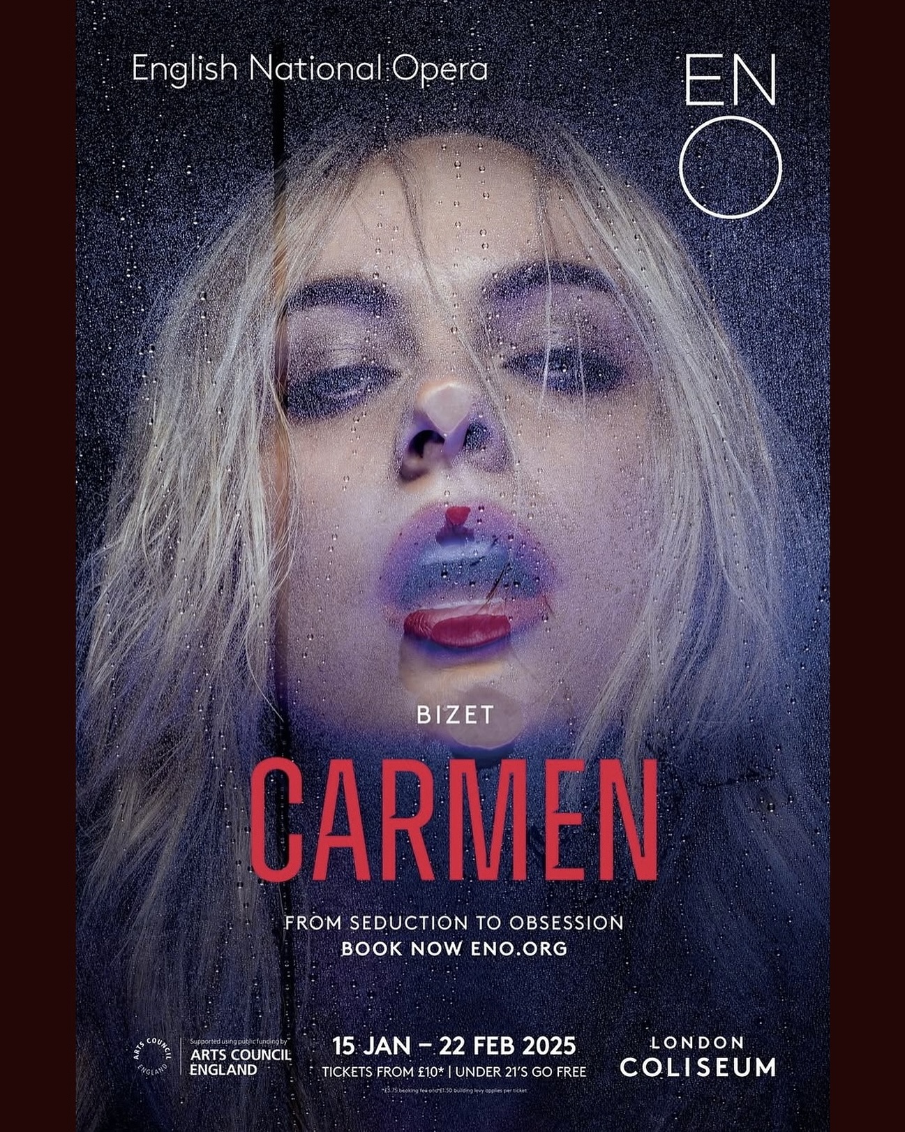CARMEN poster campaign for @englishnationalopera , shot by the fantastic @_drewforsyth in Studio Two 💧💋

@niamhosullivan.mezzo 
@londoncoliseum 
@editbrandstudio 
@itsnaomikane 
@bethani_stylist 

#fivefourstudios