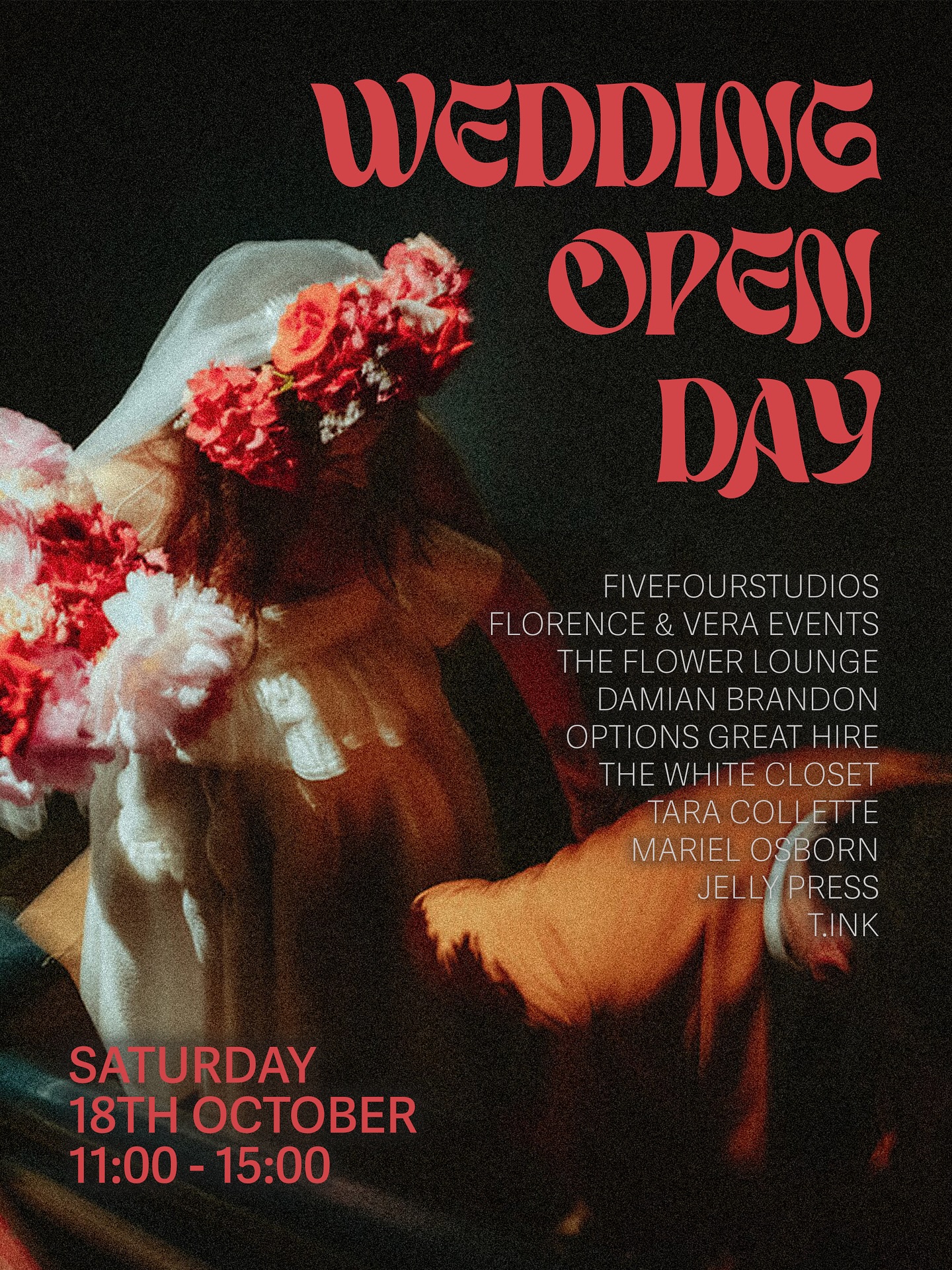 Planning your big day but need some inspiration? fivefourstudios invites you to our Wedding Open Day on Saturday 18th October 2025 🥂

Join us along with some of Manchester’s finest suppliers for an exclusive tour of the venue, with each room dressed breathtaking decoration to show each element of your wedding day.

In collaboration with ...

Florence & Vera Events | @floveevents
The Flower Lounge | @flower_lounge
Damian Brandon |@damian_brandon_photography
Options Great Hire | @optionsgreathire
The White Closet | @thewhitecloset
Tara Collette | @taracollette 
Mariel Orsborn | @marielosborn 
Jelly Press | @jellypressuk
T.ink |@t.inkstyleandstationery

📍 fivefourstudios, M5 4LZ
📆 Saturday 18th October 2025
🎟️ Free to attend - Registration required

Please register for tickets via the link in our bio. We look forward to seeing you there!

#fivefourstudios