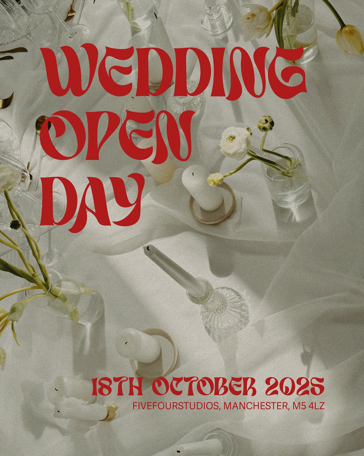 7 DAYS TO GO! 

Complimentary tickets can be secured for our Wedding Open Day in our bio. See you there …

#fivefourstudios #wedding #openday #weddingvenue #venue #venueopenday #weddingopenday #bridal #bride #engaged